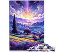 Adult Jigsaw Puzzles 1000 Pieces Lavender fields Provence France Family Fun Jigsaws 26x38cm Stress Reliever Difficult Challenge