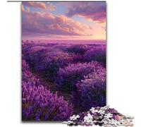 Adult Jigsaw Puzzles 1000 Pieces Lavender Garden, Brain Teaser For Wall Decoration Unique Birthday And Xmas Gifts for for Age 14 (Size 26x38cm)