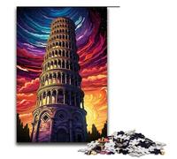 Adult Jigsaw Puzzles 1000 Pieces Leaning Tower of Pisa Italy14 Home Decoration Puzzle Toys Deal As Gifts for The Whole Family 1000 PCS(75x50cm)