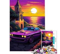Adult Jigsaw Puzzles 1000 Pieces Legendary Cars Retro Sunse Impossible Game Learning Educational Toys Secret Santa Gifts For Family Fun (Size 38x26cm)