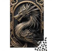 Adult Jigsaw Puzzles 1000 Pieces Legendary Golden Dragon Paper Jigsaw Puzzles for Adults Educational Game Challenge Toy 1000pcs (38x26cm)