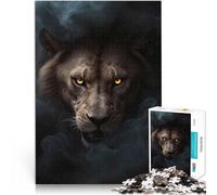 Adult Jigsaw Puzzles 1000 Pieces Lion Made of cardboard for and from 14 years and over family fun games great size:38x52cm/14.96x20.47inch