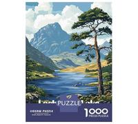 Adult Jigsaw Puzzles 1000 Pieces Loch Ness Lake Scotland Jigsaws for Adults Brain Teaser Game A Work of Art Educational Challenge 70x50cm/1000pcs