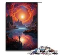 Adult Jigsaw Puzzles 1000 Pieces Looking at The World Alone Home Decoration Puzzle Toys Deal As Gifts for The Whole Family 1000PCS(75x50cm)