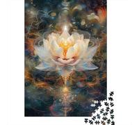 Adult Jigsaw Puzzles 1000 Pieces Lotus Paper Puzzles for Adults Sustainable Puzzle Games 1000pcs (38x26cm)