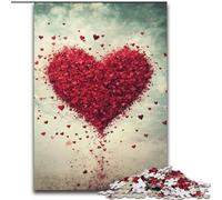 Adult Jigsaw Puzzles 1000 Pieces Love Wooden Puzzles 50X75CM Ideal for Lover, Perfect Christmas, New Year, Valentine's Gift