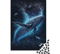 Adult Jigsaw Puzzles 1000 Pieces Luminous Whale Paper Puzzles for Adults Sustainable Puzzle Games 1000pcs (38x26cm)