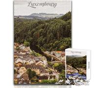 Adult Jigsaw Puzzles 1000 Pieces Luxembourg City Educational Games Difficult Hard Gift For Birthdays Size 38x52cm