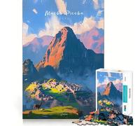 Adult Jigsaw Puzzles 1000 Pieces Machu Picchu Ideal Cut Decor Brain Teaser Gift Idle Fun Time Birthday Hobby Gift (50x75cm)