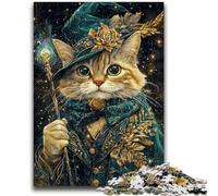 Adult Jigsaw Puzzles 1000 Pieces Magic Cat for Age 14 Years And over Decompressing Intellectual Educational Toy Great Gift 50x75cm