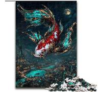 Adult Jigsaw Puzzles 1000 Pieces Magic Koi, Family Entertainment Toys Is Ideal As Gifts for The Whole Family for 14+ (Size 26x38cm)