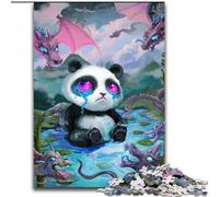 Adult Jigsaw Puzzles 1000 Pieces Magic Panda, Family Entertainment Toys Is Ideal As Gifts for The Whole Family for 14+ (Size 26x38cm)