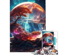 Adult Jigsaw Puzzles 1000 Pieces Manipulation Glass View Fun at Home Activities, Tough Challenge Brain Teaser Game Suitable for People Aged 14 And Above (38x52cm)