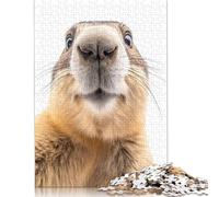 Adult Jigsaw Puzzles 1000 Pieces Marmot Selfie Wood Puzzle Jigsaws for Adults Stress Relief Toys 300pcs (40x28cm)