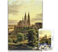 Adult Jigsaw Puzzles 1000 Pieces Medieval Buildings Educational Games Difficult Hard Gift For Birthdays Size 38x52cm