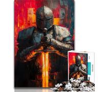 Adult Jigsaw Puzzles 1000 Pieces Medieval Knights Adult Puzzles,family Fun Games Is Ideal As A Gift for The Whole Family (size 38x26cm)