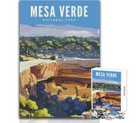 Adult Jigsaw Puzzles 1000 Pieces Mesa Verde National Park Educational Games Difficult Hard Gift For Birthdays Size 38x26cm