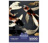 Adult Jigsaw Puzzles 1000 Pieces Metallic Koi IV Jigsaws for Adults Fun Games But Fun And Humorous Challenging To Complete 38x26cm/1000pcs