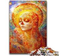 Adult Jigsaw Puzzles 1000 Pieces Mexican Style Skull Teenager Puzzles,Stress Reliever Difficult Challenge Secret Santa Gifts (50x75cm)