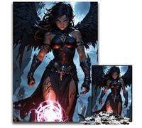 Adult Jigsaw Puzzles 1000 Pieces Midnight Sorceress Jigsaw Puzzles Perfect for Teenagers Collectors Ideal Home Decor Travel Gift 1000 PCS(75x50cm)