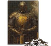 Adult Jigsaw Puzzles 1000 Pieces Mighty Medieval Knight 1000 Pieces for Teenagers,Birthday Present, Gifts, Wall Art for Age 14 Years Up (75x50cm)