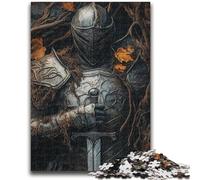Adult Jigsaw Puzzles 1000 Pieces Mighty Medieval Knight Adult Jigsaw,Stress Reliever Difficult Challenge Unique Home Decor And Gifts (38x26cm)