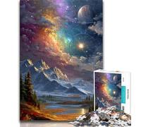 Adult Jigsaw Puzzles 1000 Pieces Milky Way Universe Galaxy,Help The Brain Exercise Addictive Toys to Cultivate Patience Gift For Birthdays (75x50cm)