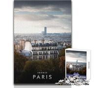 Adult Jigsaw Puzzles 1000 Pieces Montmartre Paris Educational Games Difficult Hard Gift For Birthdays Size 38x26cm