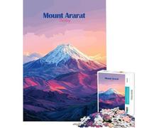 Adult Jigsaw Puzzles 1000 Pieces Mount Ararat, Turkey Impossible Game Brain Intelligence Challenge Addictive Toys Gifts Birthday For Family Fun (Size 75x50cm)