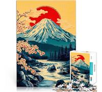 Adult Jigsaw Puzzles 1000 Pieces Mount Fuji Sunset Dekomprimierendes intellektuelles Lernspielzeug Lustiges Geschenk38x26cm