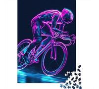 Adult Jigsaw Puzzles 1000 Pieces Mountain Bike Wooden Puzzles for Adults Sustainable Puzzle Games 1000pcs (75x50cm)