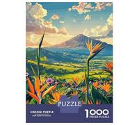 Adult Jigsaw Puzzles 1000 Pieces Mountain View with Bird of Paradise Jigsaws for Adults Brain Teaser Game A Work of Art Educational Challenge 70x50cm/1000pcs