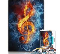 Adult Jigsaw Puzzles 1000 Pieces Music Symbols 1000 Pieces for Teenagers,Birthday Present, Gifts, Wall Art for Age 14 Years Up 26x38cm