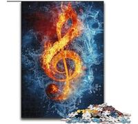 Adult Jigsaw Puzzles 1000 Pieces Music Symbols Jigsaw Puzzles 50X75CM Brain Challenge Game for Teenagers & Family Interaction