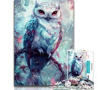 Adult Jigsaw Puzzles 1000 Pieces Mysterious Owl Puzzles for Teenagers,Stress Reliever Staycation Kill Time Wishlist with Santa Claus 26x38cm