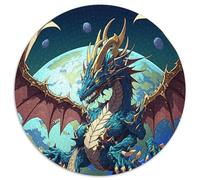 Adult Jigsaw Puzzles 1000 Pieces Mystery Cosmic Dragon 1000 Pieces Round Puzzle Gifts Adult & Family Activity, DIY Home Decor Gift 67.5x67.5cm