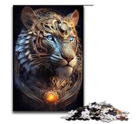 Adult Jigsaw Puzzles 1000 Pieces Mystical Cosmic Tiger Home Decoration Puzzle Toys Deal As Gifts for The Whole Family 75x50cm