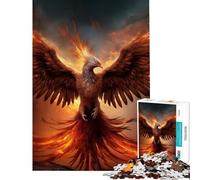 Adult Jigsaw Puzzles 1000 Pieces Mystical Phoenix Bird Difficult And Challenge Presents for Women Toy Wall Decor for Age 14+ Game (38X52CM)