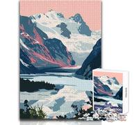 Adult Jigsaw Puzzles 1000 Pieces Nature Art Alaska Glacier Educational Games Difficult Hard Gift For Birthdays Size 50x75cm