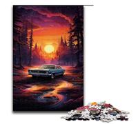 Adult Jigsaw Puzzles 1000 Pieces Neon Car in Nature Home Decoration Puzzle Toys Deal As Gifts for The Whole Family 1000 PCS