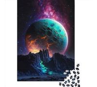 Adult Jigsaw Puzzles 1000 Pieces Neon Planet 2 Wooden Puzzle for Adults And Teenager Home Decoration Puzzle Toys 1000pcs (75x50cm)