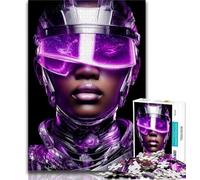 Adult Jigsaw Puzzles 1000 Pieces Neon Warriors 1000 Pieces for Teenagers,Birthday Present, Gifts, Wall Art for Age 14 Years Up 26x38cm