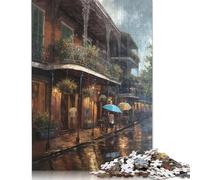 Adult Jigsaw Puzzles 1000 Pieces New Orleans Charm USA Paper Jigsaw Puzzles for Adults Educational Game Challenge Toy 1000pcs (75x50cm)