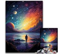 Adult Jigsaw Puzzles 1000 Pieces Night View Under The Starry Sky Challenging Puzzles for Mother'S Day Birthdays Christmas 1000 PCS(38x26cm)