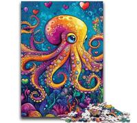 Adult Jigsaw Puzzles 1000 Pieces Ocean Octopus for And from 14 Years And over Play Toys Because It Is Ideal As A Gift for The Whole Family 26x38cm