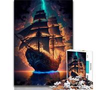 Adult Jigsaw Puzzles 1000 Pieces Ocean Ship 1000 Pieces for Adults,Educational Games Home Decoration Birthday Present, Gifts, Wall Art (size 38x26cm)