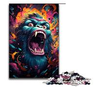 Adult Jigsaw Puzzles 1000 Pieces Painting Color Orangutan Home Decoration Puzzle Toys Deal As Gifts for The Whole Family 1000PCS(75x50cm)