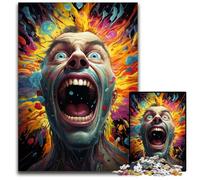 Adult Jigsaw Puzzles 1000 Pieces Painting Screaming Man Difficult Puzzles for Adults Perfect for Halloween Christmas Birthday Gift 1000 PCS(75x50cm)