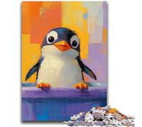 Adult Jigsaw Puzzles 1000 Pieces Penguin in The Bathroom Adult Jigsaw,Educational Games Home Decoration Unique Home Decor And Gifts (26x38cm)