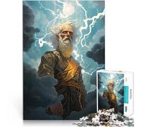 Adult Jigsaw Puzzles 1000 Pieces Perun Slavic Art Made of cardboard for and from 14 years and over Improve memory gifts for friends and family。size：38x52cm/14.96x20.47inch